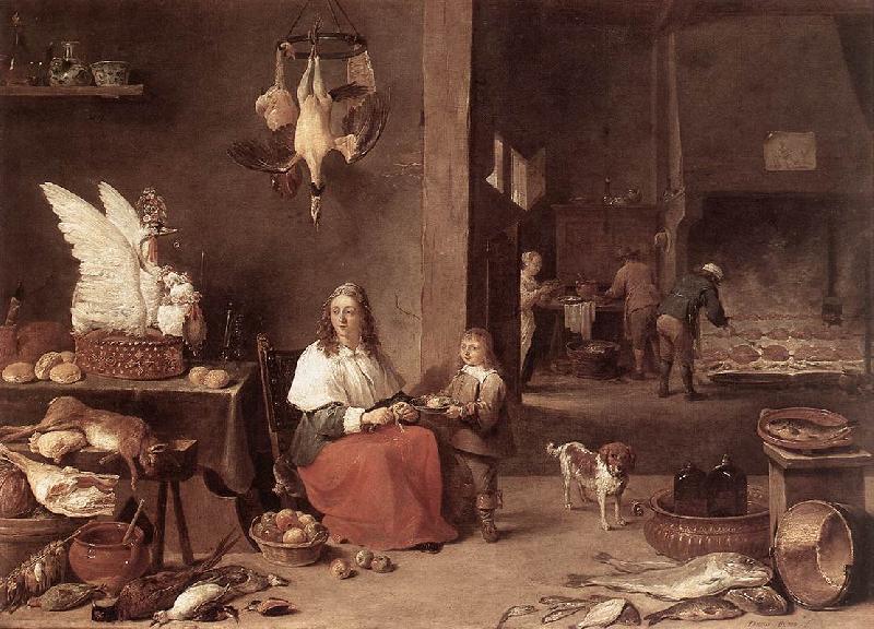 TENIERS, David the Younger Kitchen Scene sg oil painting image